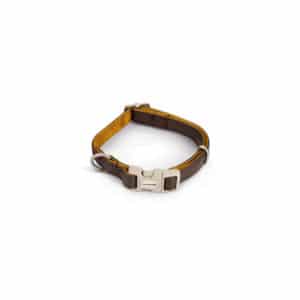 Beeztees MacLeather Soft Touch Collar Brown 1.5x25-40cm
