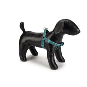 Beeztees Nylon Harness Geo Dark Green 26-40x1cm