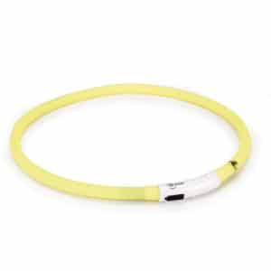 Beeztees Safety Gear Silicone Collar+Usb Dogini Yellow 70cm