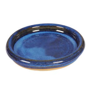 KL-Saucer Round H Aqua Blue