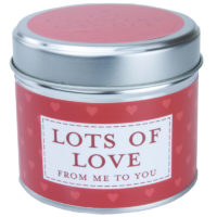 Lots of Love SentimentTin Candle Lots of Love SentimentTin Candle