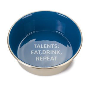 Beeztees Stainless Steel Dog Bowl "Talents" Blue