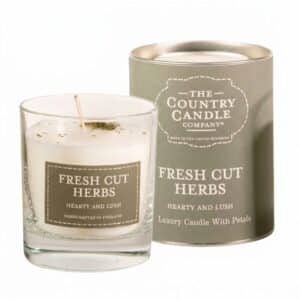 Fresh Cut Herbs Pastel Medium Candle glass