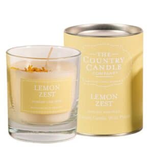 Lemon Zest Pastel Glass Candle