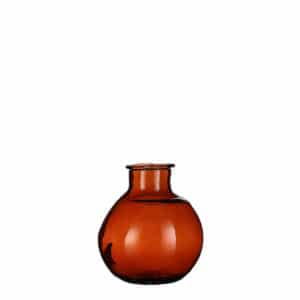 Liam Vase Glass Dark Brown