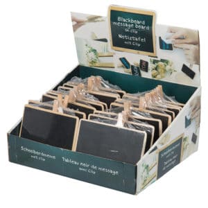 Blackboard With Clip 15x12cm