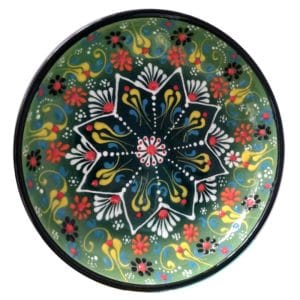Hand Painted Bowl Green 20cm
