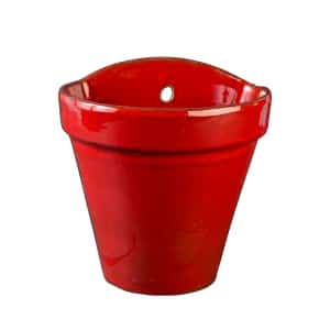 Maceta Pared Wall Hanging Pot Rojo