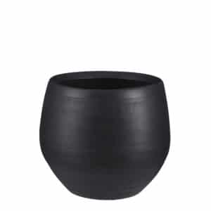 Douro Pot Round Black Matt