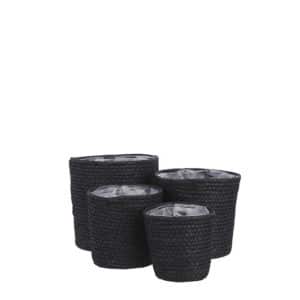 Rachel Basket Round Black