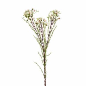 Artificial Wax Flower Spray 78cm Cream