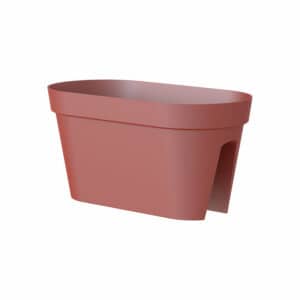 Capri Balcony Plant Box 60cm Dark Red