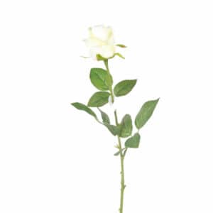 Artificial Rose Madelon Spray White 67cm