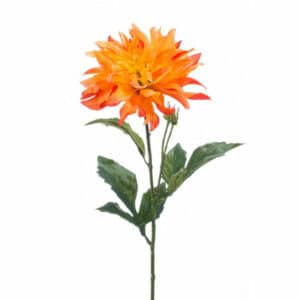 Artificial Dahlia Spray 60cm Orange