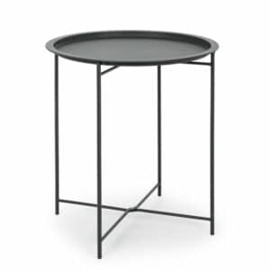 Austin Anthracite Coffee Table With Tray D46cm