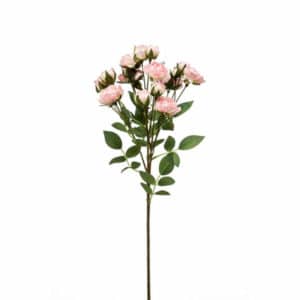 Artificial Rose Mini Spray Light Pink 57cm