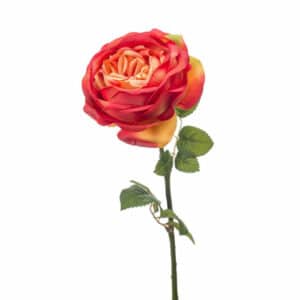 Artificial Rose Vicky Spray 66cm Orange