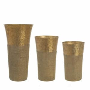 Hammel Vase Low Gold