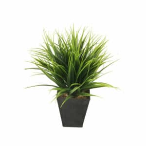 Artificial Grass Bush 30cm in Zinc Pot 10cm