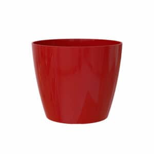 San Remo Pot With Wheels - Dark Red