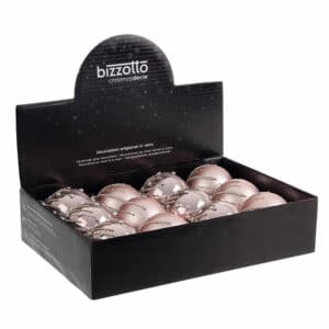 Iris Pink Glass Ball D80 Bauble