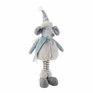 Heather Light Blue Standing Mouse H34cm