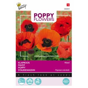 Buzzy® Poppy Flowers, Oriental Poppy Mixed