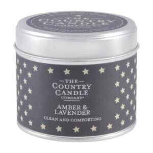 Amber & Lavender Tin Candle