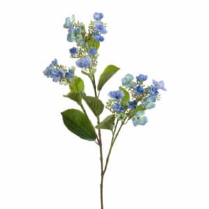 Artificial Hydrangea Spray 75cm Blue