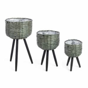 Tripod Green-Black Pot
