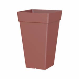 Capri Square High Pot Dark Red