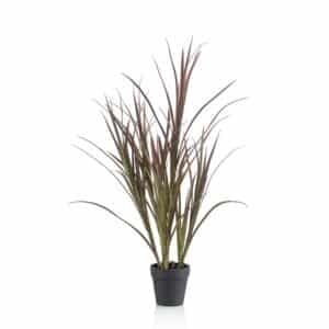 Artificial Grass Outdoor UV Burgundy 90cm in Pot