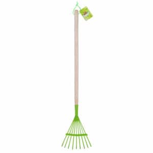 Children lawn rake green