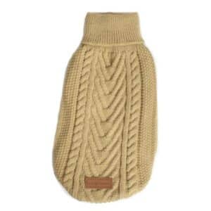 Knitted Turtleneck Beige 30cm