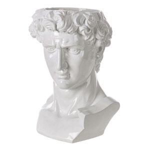 Olympus White Decorative Bust H40