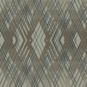 Geometric Diamond Wallpaper Brown