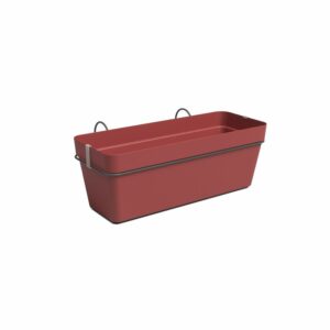 Capri Plant Box Kit with Water Reserve Dark Red