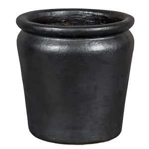 Stockholm 7-95M Anthracite Round Planter