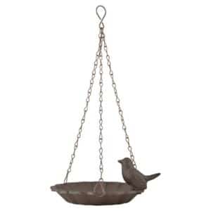 Hanging Birdbath With 1 Bird