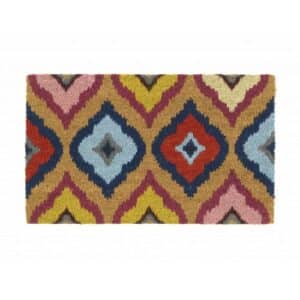 My Mat Printed Coir - Bright Ikat 45x75cm