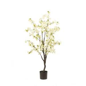 Artificial Cherry Blossom Tree White H135cm