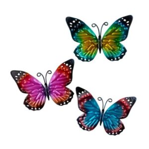 Butterfly wall deco colored 13.5x9cm