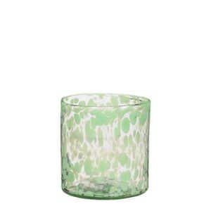 Cammy vase cylinder glass l. green - h14xd14cm