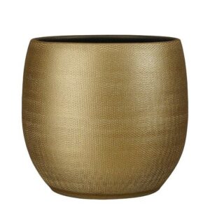 Porto pot round gold metallic - h32xd32cm