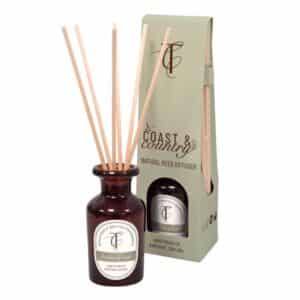 Leather & Oak 100ml Amber Glass Natural Reed Diff