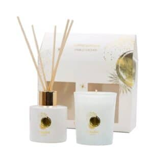Golden Gift Box 75g Candle + 50ml Reed Diffuser