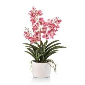 Artificial Vanda Orchid Pink H60cm in Pot
