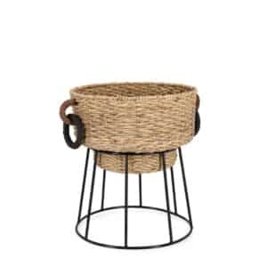 Tanisha Low Round Natural Pot Holder D48 x H58cm