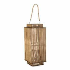 Turks Rectangle Natural Lantern H62cm