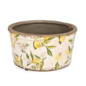 Sorrento Low Round Porcelain Vase 20cm